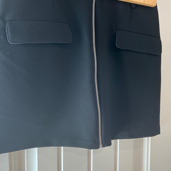 Maje Jeli Zip front mini skirt black - Picture 4 of 5